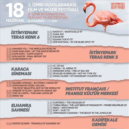 3. İzmir Uluslararası Film ve Müzik Festivali’ndeki gösterimlere yoğun ilgi