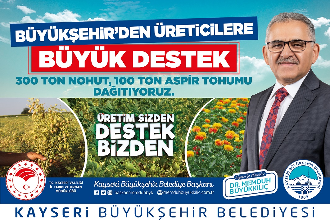 Başkan Büyükkılıç: “16 İlçemize 10 Milyon TL’nin Üzerinde 400 Ton Tohum Dağıtıyoruz”