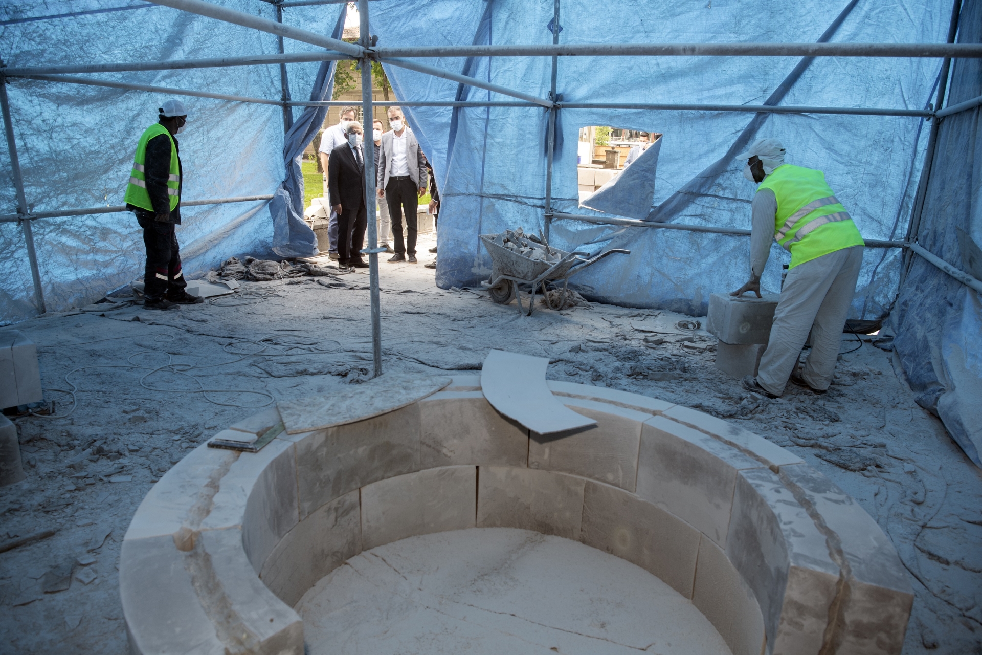 Büyükkılıç, Seyyid Burhaneddin Cami Minaresi Restore Çalışmalarını Yerinde İnceledi