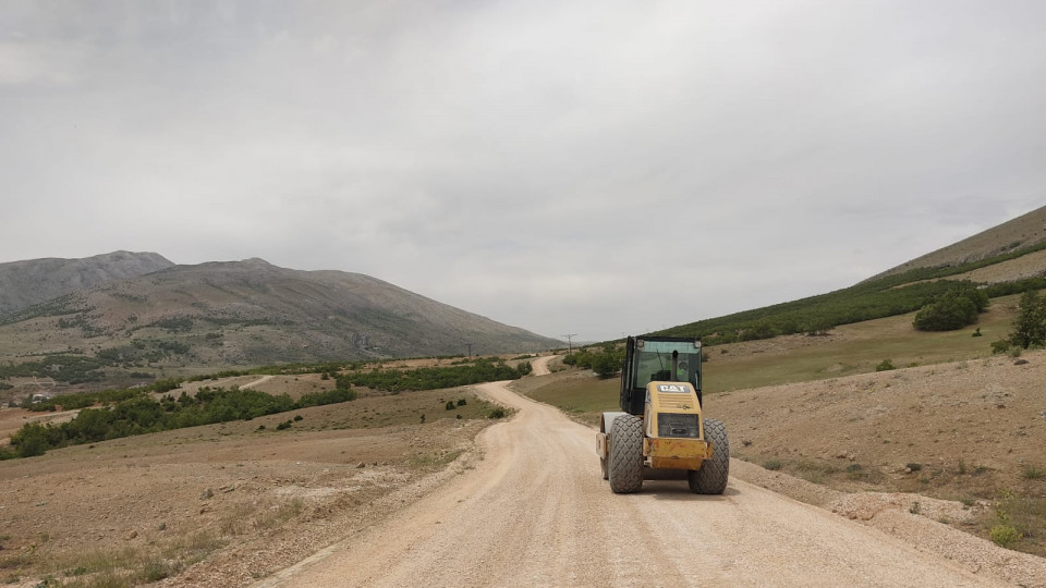 Dağlıca’da yol genişletme ve altyapı çalışmaları başladı