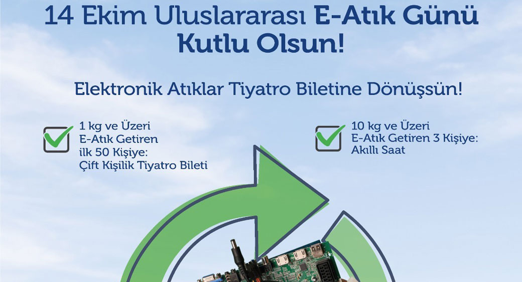 Elektronik atık getirene tiyatro bileti ve akıllı saat hediye