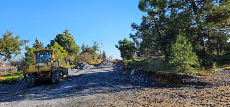 Gebze Millet Bahçesinin çevre yolları yapılıyor