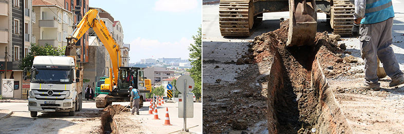 Gebze’deki önemli noktalara içme suyu hattı imalatı