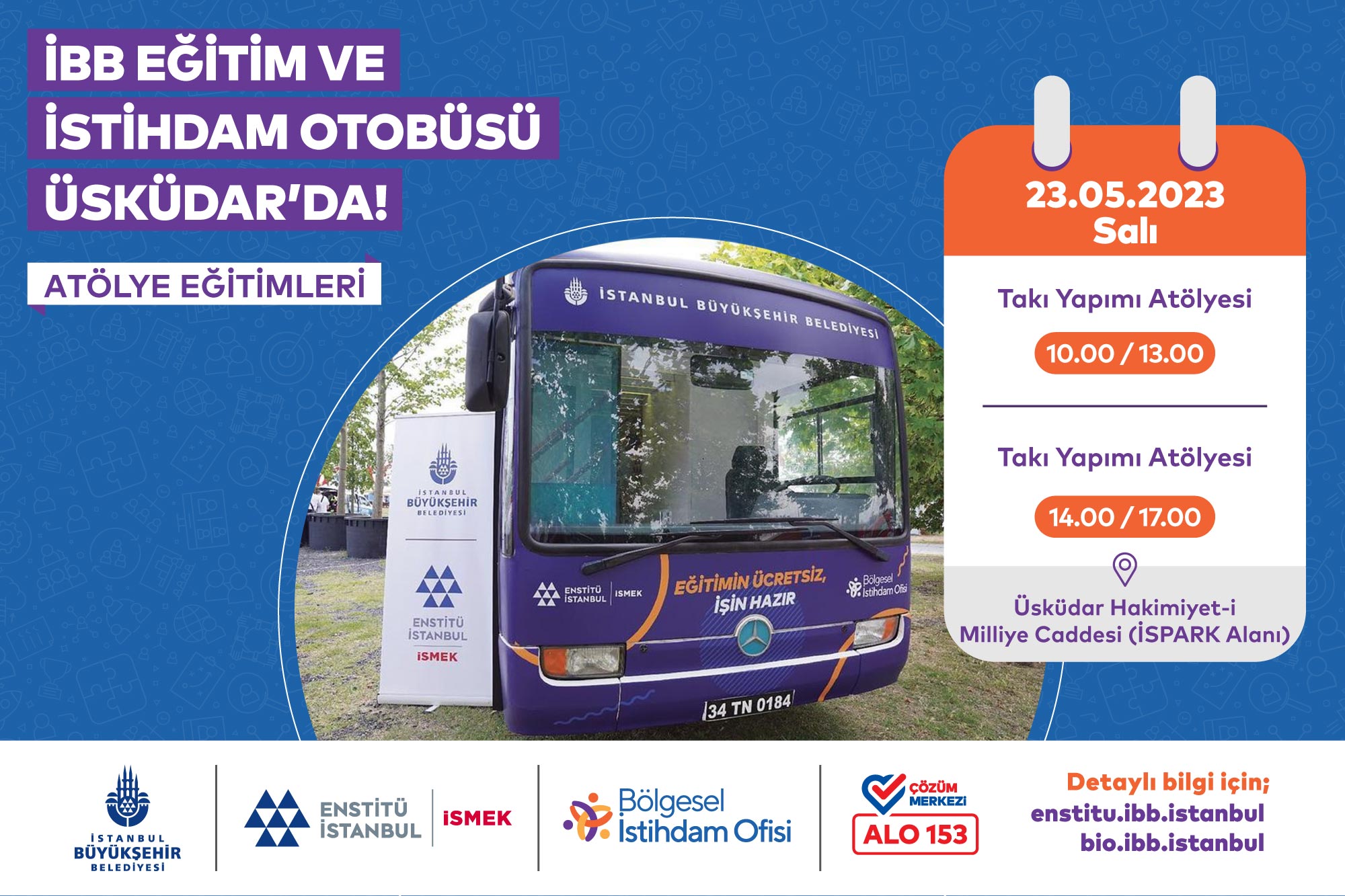 İBB EĞİTİM VE İSTİHDAM OTOBÜSÜ’NÜN YENİ DURAĞI ÜSKÜDAR