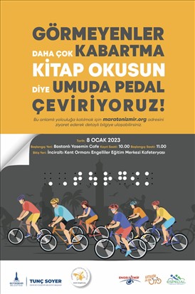 İzmir’de görme engelliler için pedal çevrilecek
