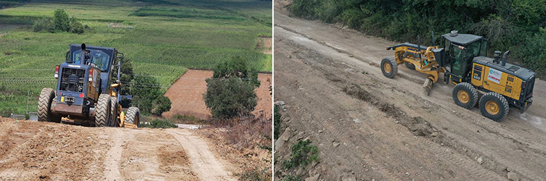 Kırsalda tarla ve bahçelere kolay ulaşım