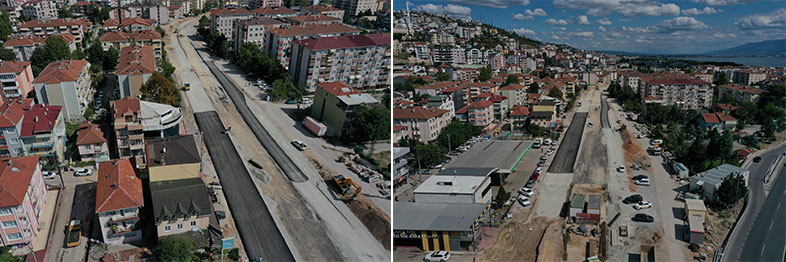 Kuruçeşme Tramvay Hattında yan yollar asfaltlandı