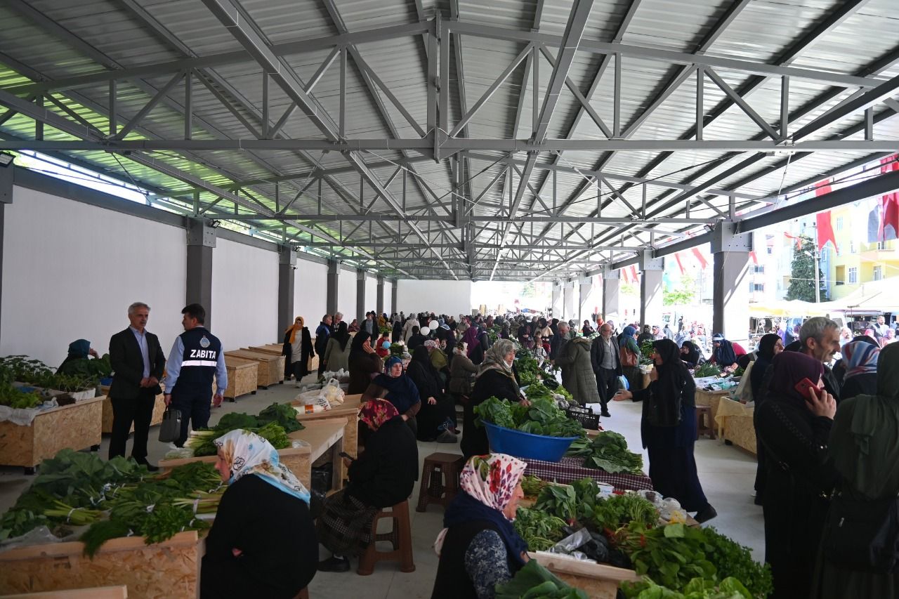 Trabzon Araklı halkının beklediği Kadınlar Kapalı Organik Ürünler Pazarı Açıldı